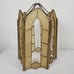 Early 20th Century Leaded Stained Glass Hanging Pendant Light Shade Swag Lamp
