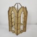 Early 20th Century Leaded Stained Glass Hanging Pendant Light Shade Swag Lamp