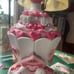 Valentine's Day LED Lighted Gingerbread Cupcake Glitter House Love BIrds NWT