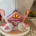 Valentine's Day LED Lighted Gingerbread Cupcake Glitter House Love BIrds NWT