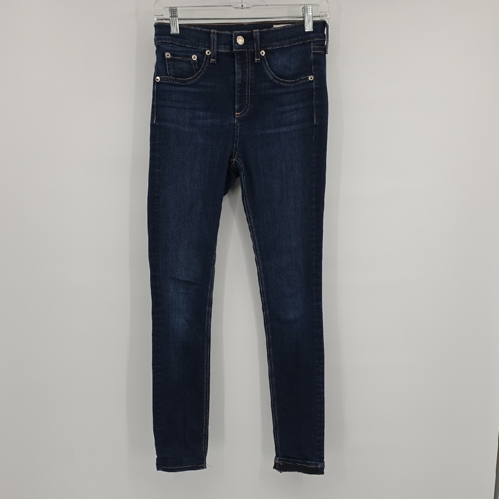 rag & bone Blue Skinny Jeans Sleek Modern Fit Blue Size 26