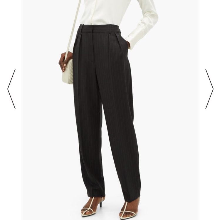 NILI LOTAN pinstriped wool-blend trouser