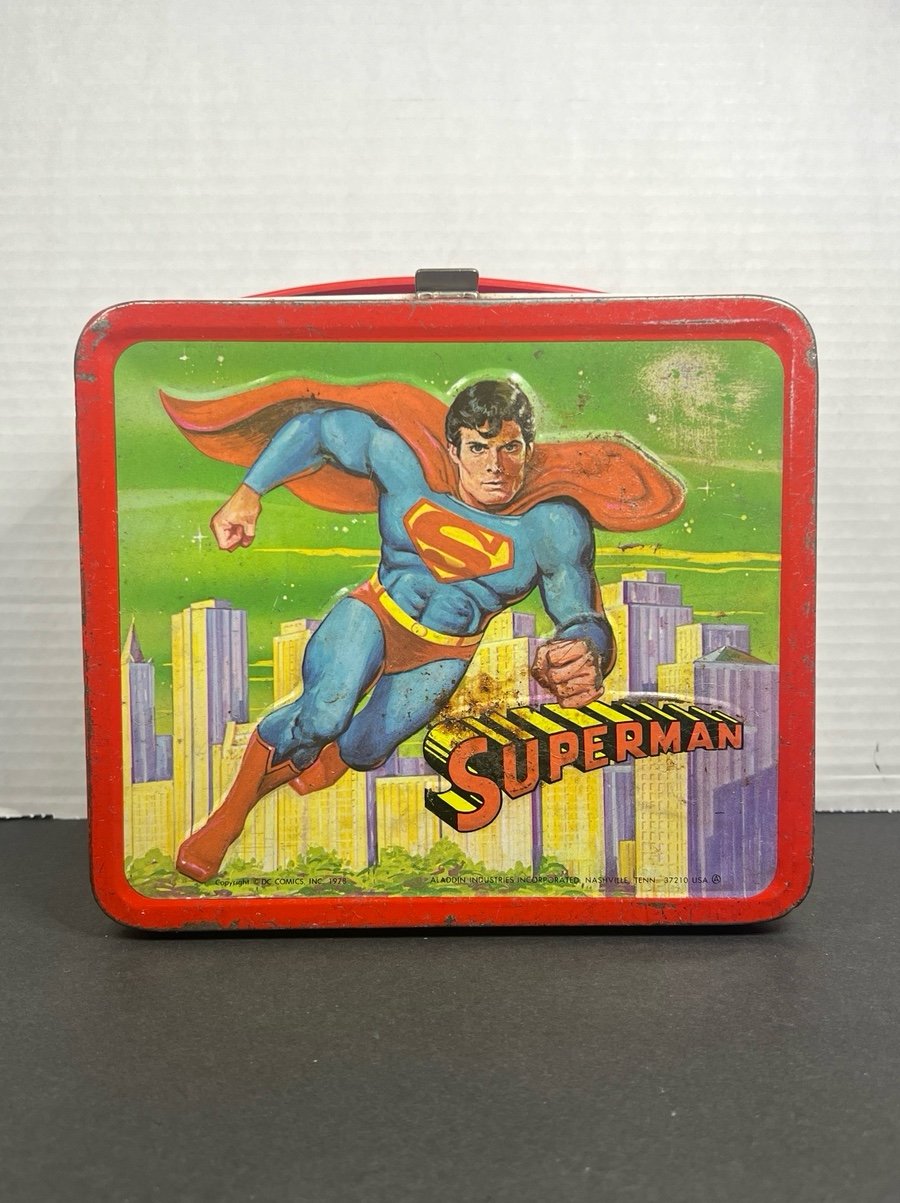 1978 Vintage Superman Lunch Box No Thermos