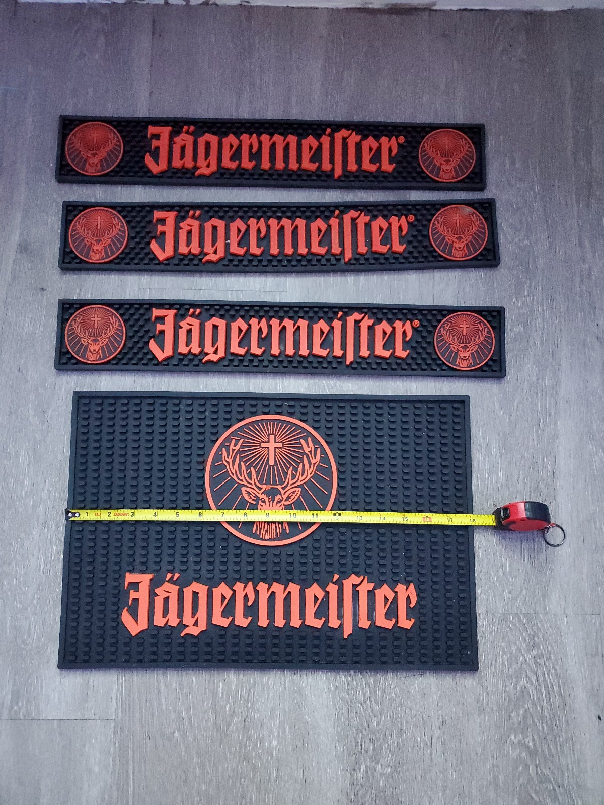 4 Jagermeister bar mats