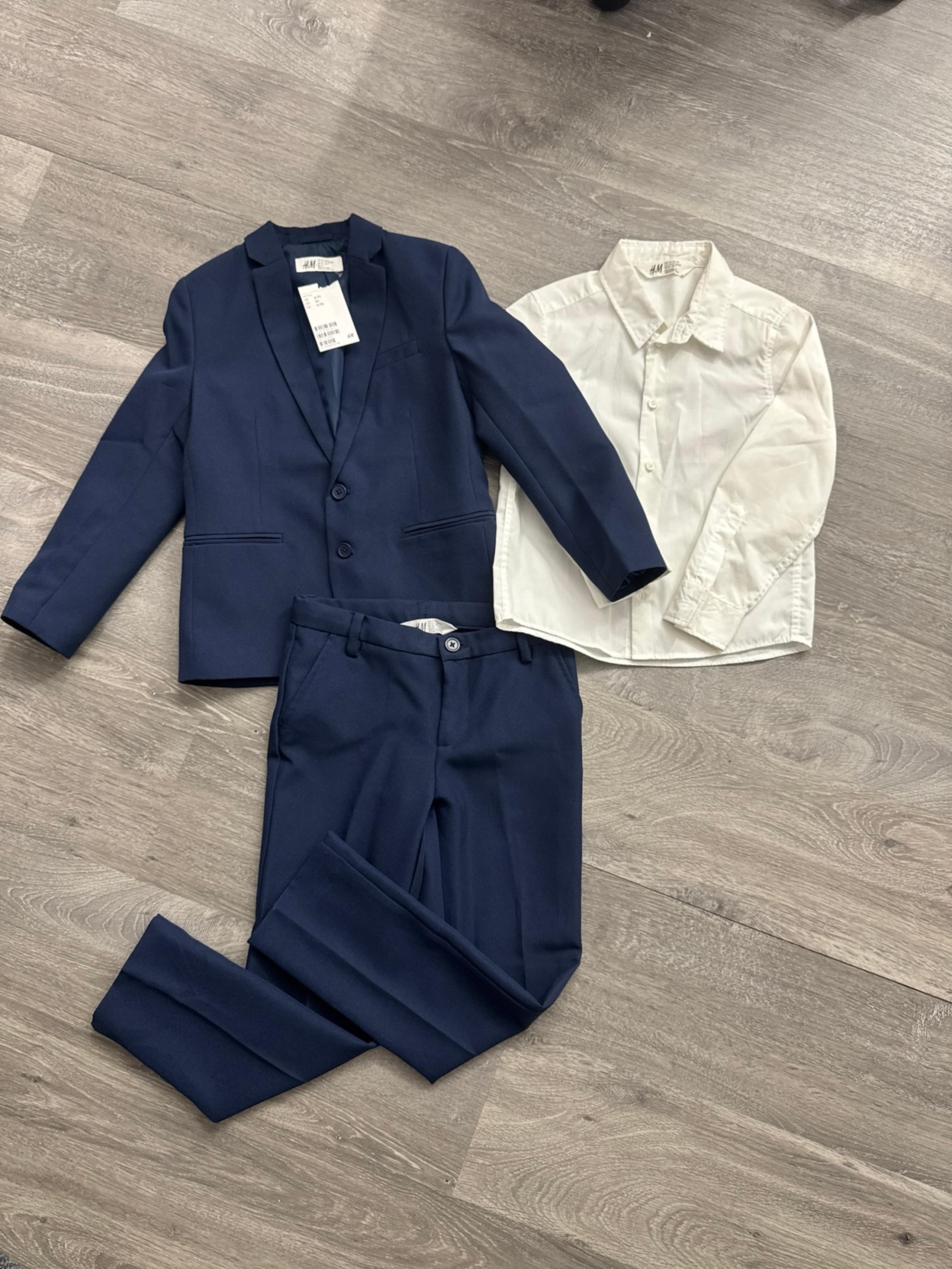 H&M boys blazer pants and button up