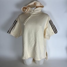 Adidas x Ivy Park Oversized Hoodie Short Sleeve Sweatshirt Size S