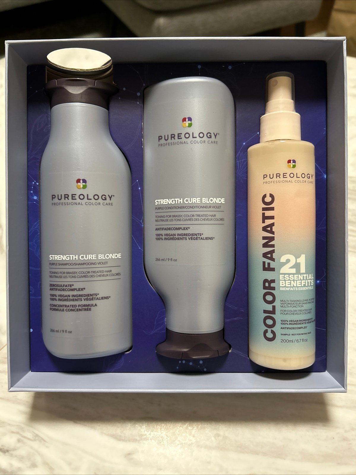 Strength Cure Blonde purple shampoo 9oz & conditioner 9oz for bondes 3pc kit