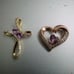 Gold pendant set