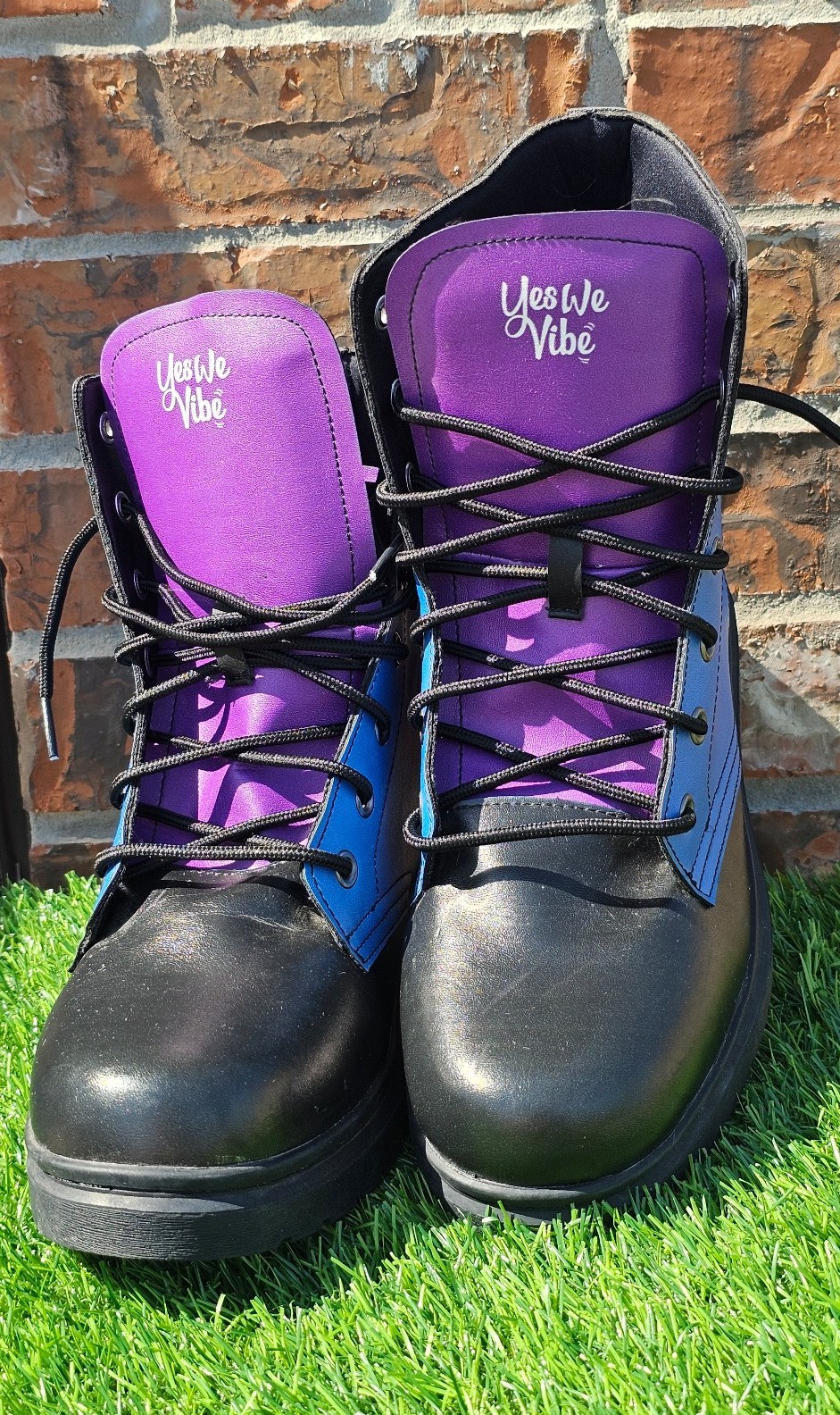 YES WE VIBE vegan leather Boots, Women's Size 11M