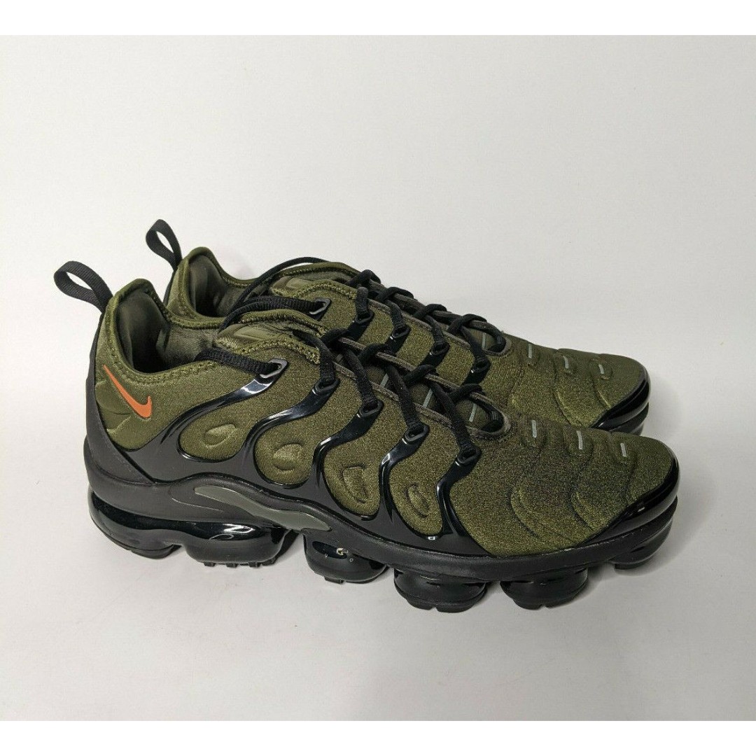 Nike Air VaporMax Plus Mens 13 Shoes Rough Green Black Sequoia Dark Russet