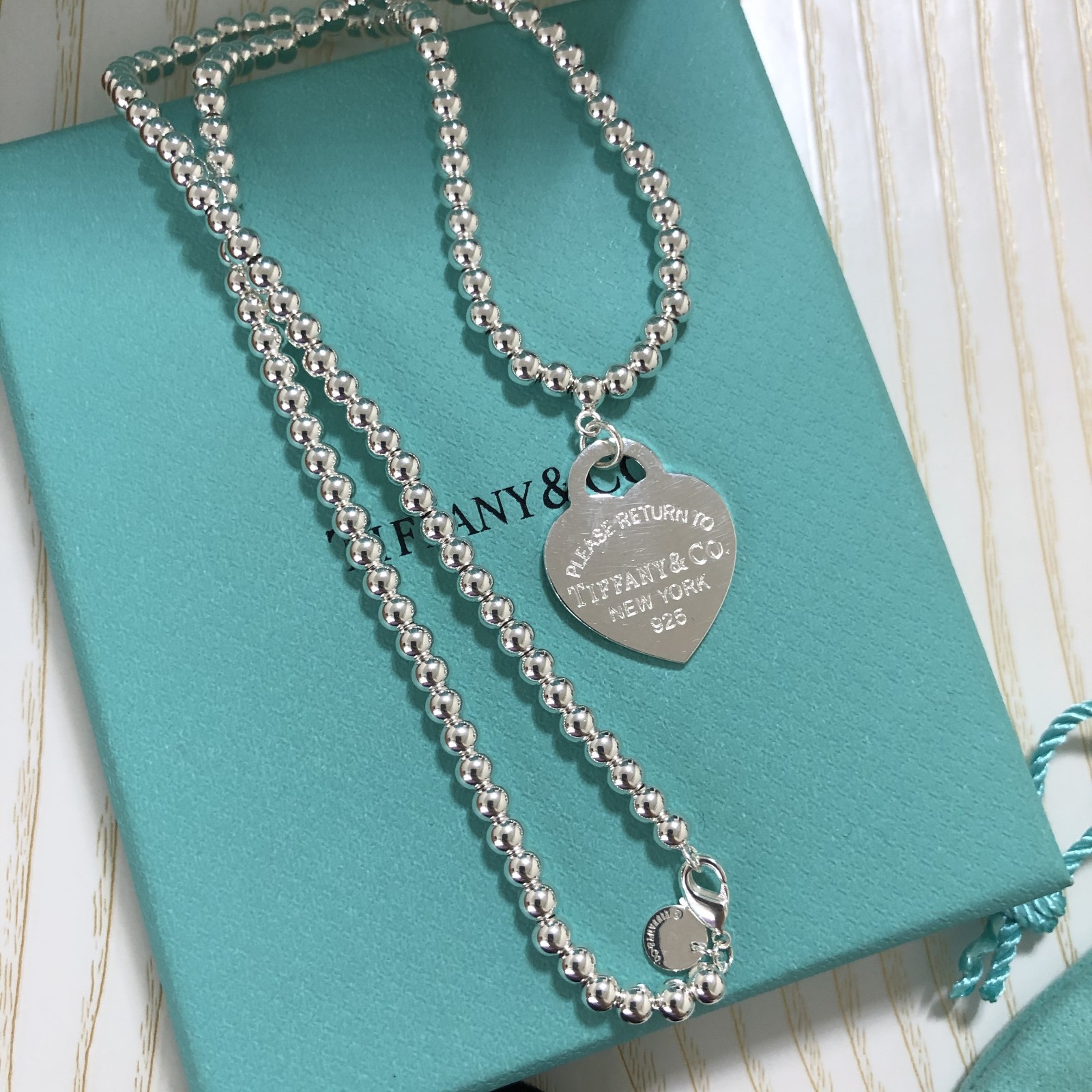 'Please Return to T' Love Heart Necklace