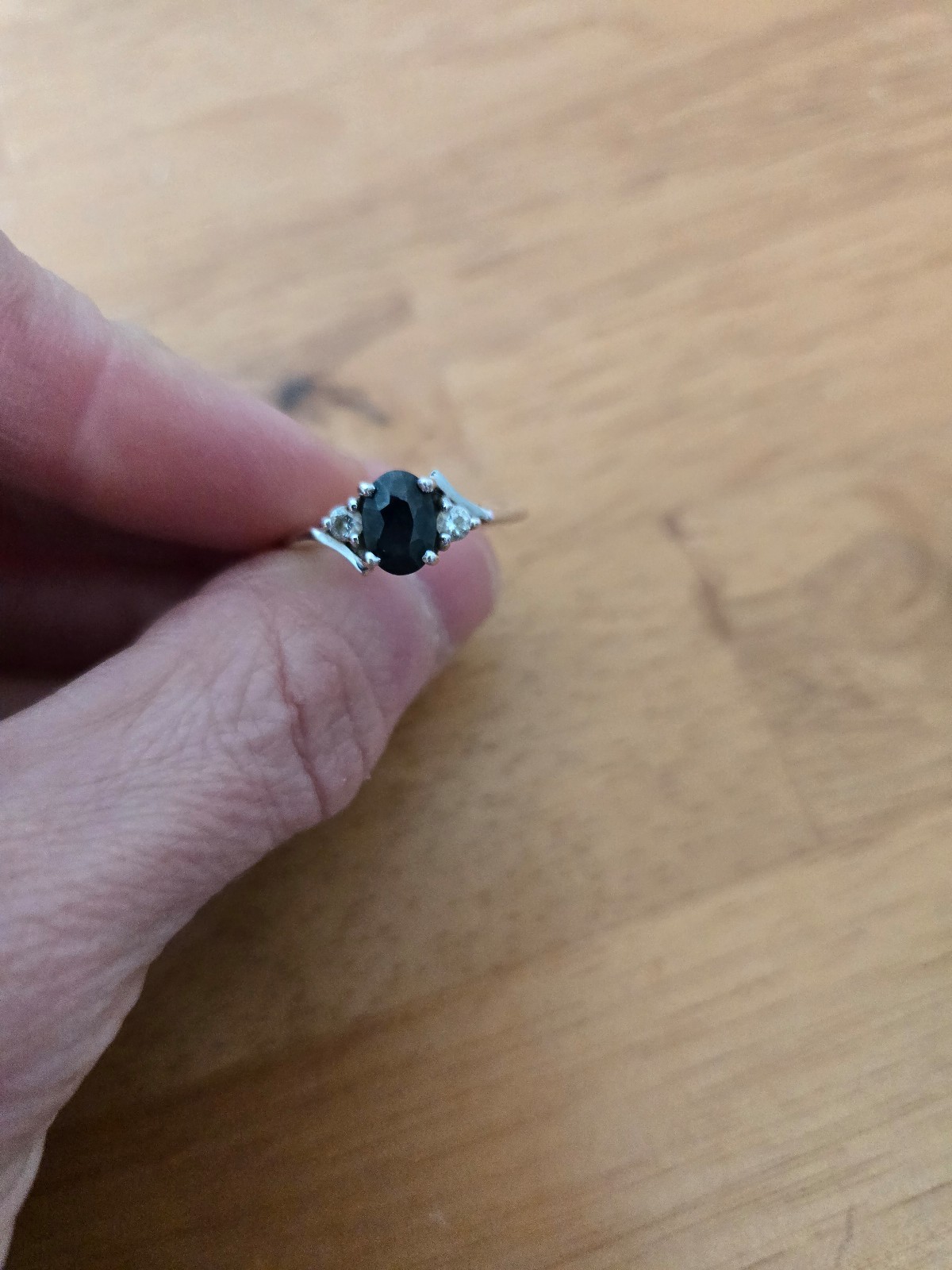 Midnight Sapphire 925 Silver Ring