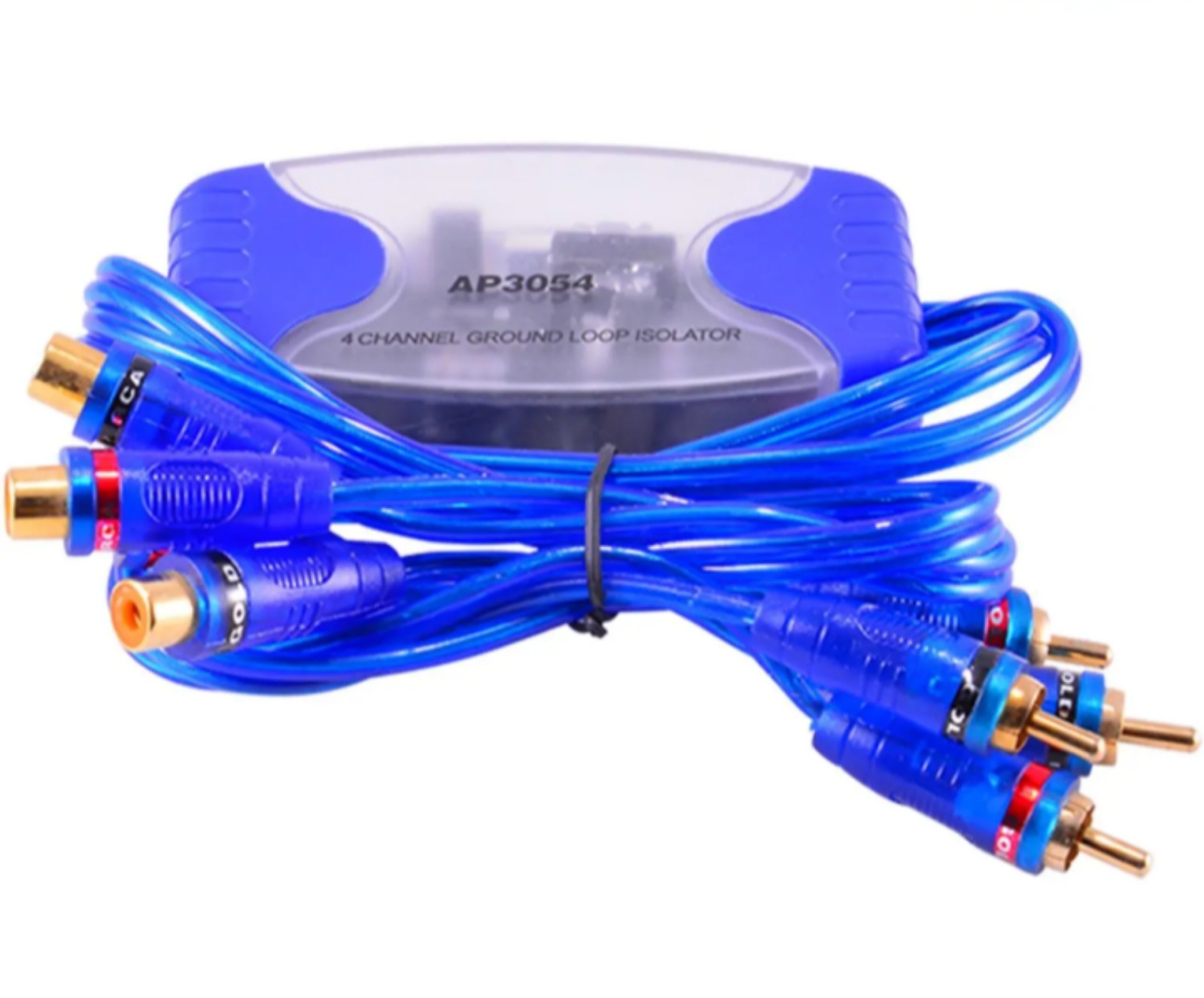 4-Channel RCA Audio Noise Filter Suppressor Ground Loop Isolator Car Stereo 50W