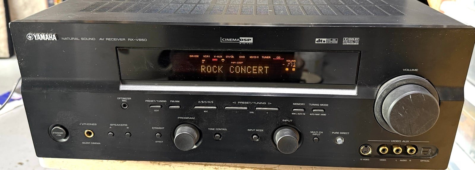 Yamaha RX-V650 7.1 Ch Digital Home Theater Natural Sound Audio Video AV Receiver