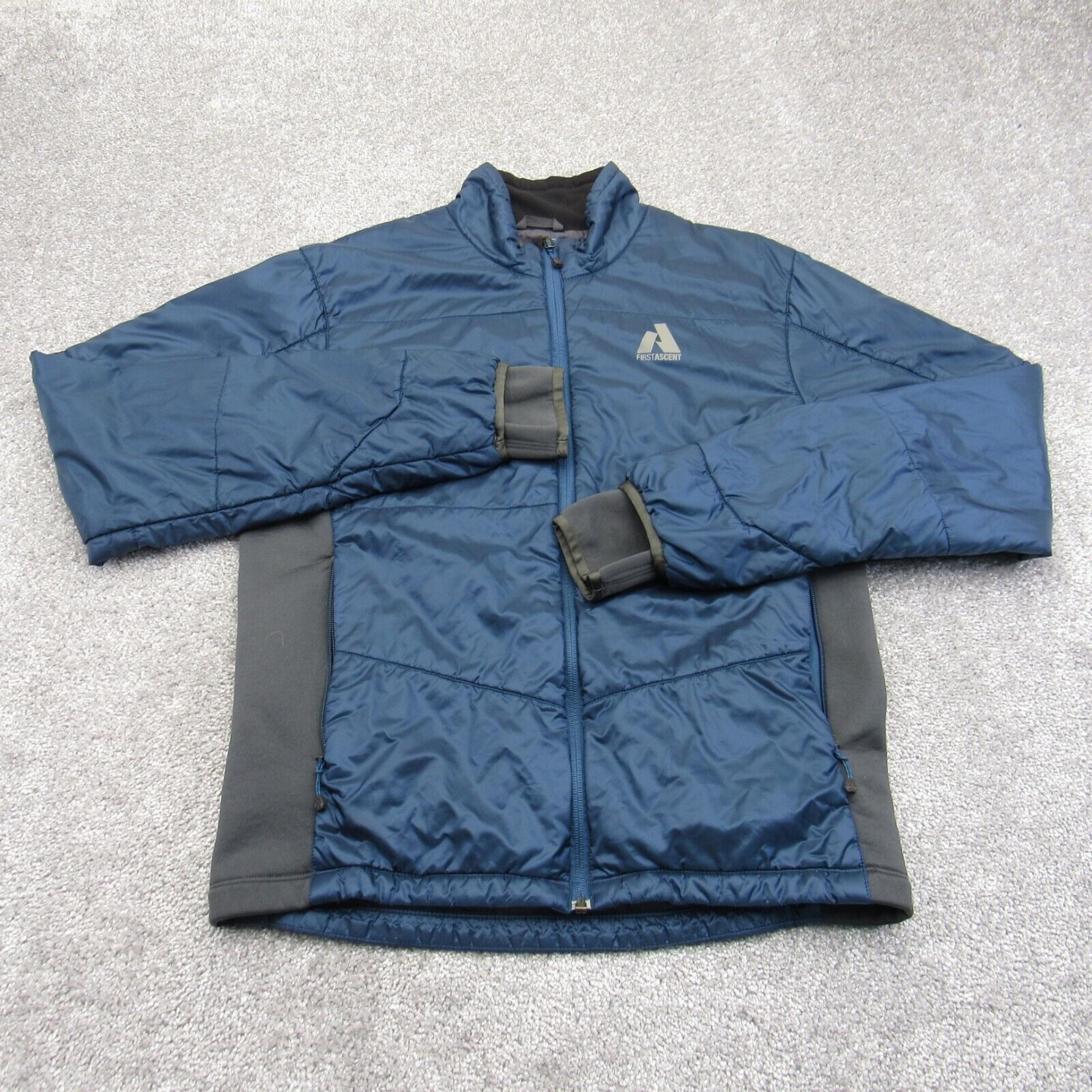 Eddie Bauer First Ascent Jacket Men M Navy Nylon Whittaker Mountaineering Hiking