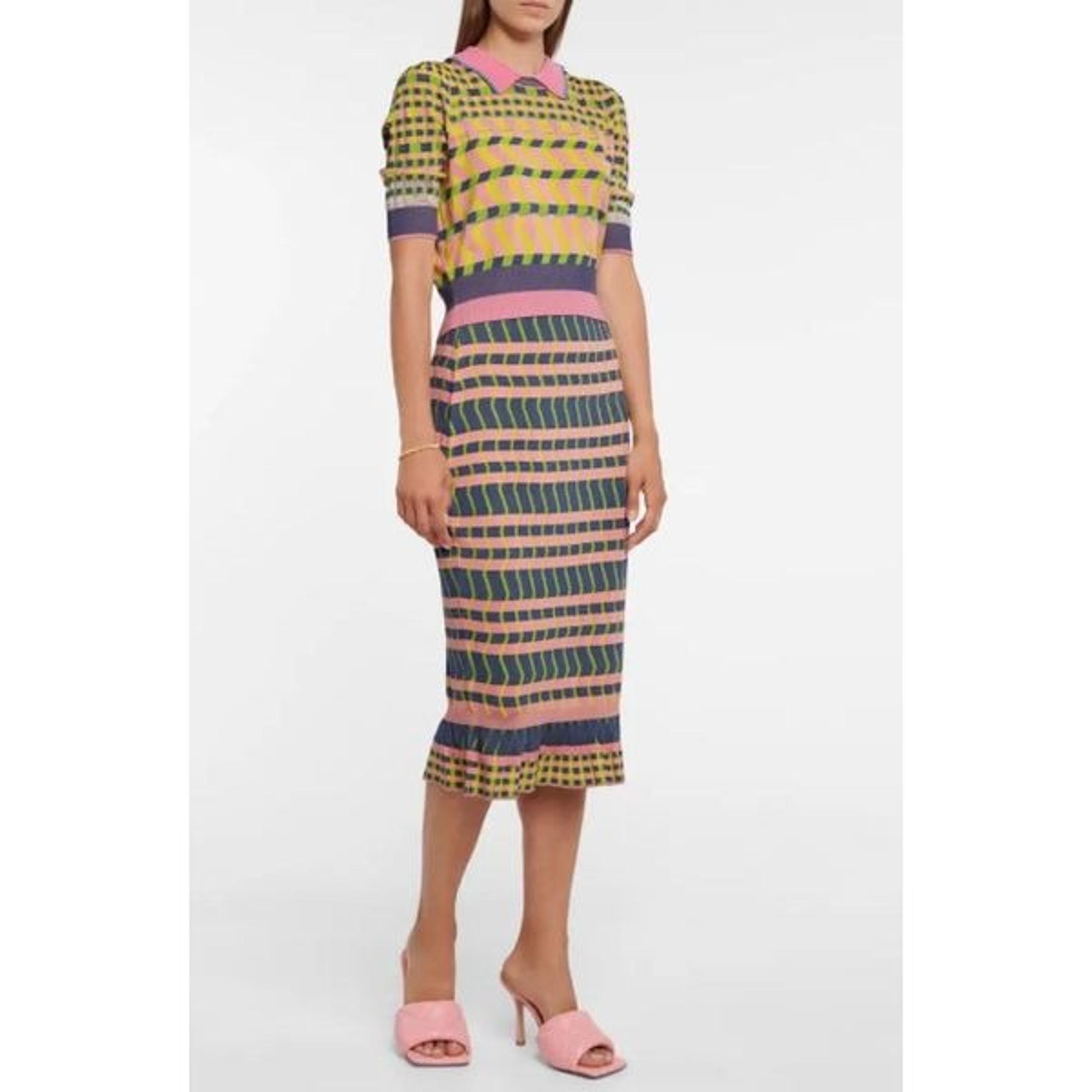 Diane von Furstenberg Rosa ribbed knit midi skirt Size Medium