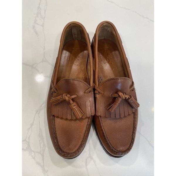 FootJoy Country Club Leather Tassel Weave Men's 10D Brown Loafers