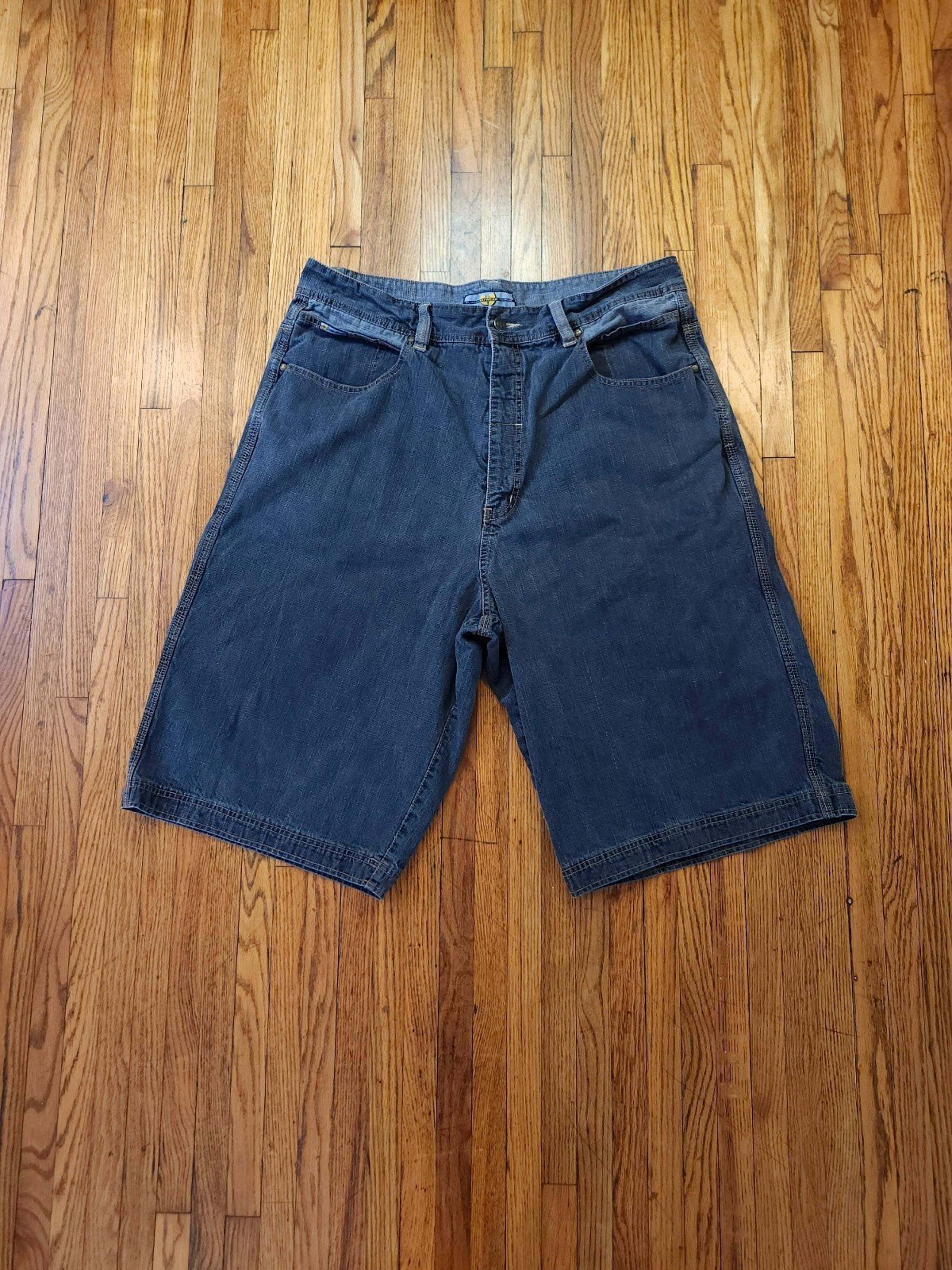 WU WEAR Mens Vintage Denim Jean Shorts Size 40 WU Tang 90s Y2K