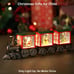 Train Snow Globe Christmas Snow Globe Lantern with Auto 6H Timer and Manual