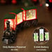 Train Snow Globe Christmas Snow Globe Lantern with Auto 6H Timer and Manual