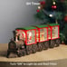 Train Snow Globe Christmas Snow Globe Lantern with Auto 6H Timer and Manual