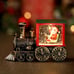 Train Snow Globe Christmas Snow Globe Lantern with Auto 6H Timer and Manual