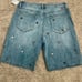NWT new 31 Free People Driftwood fleur denim Bermuda shorts embroidered flowers