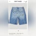 NWT new 31 Free People Driftwood fleur denim Bermuda shorts embroidered flowers