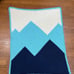 Hand Crocheted Baby Blanket Blue Ridge Mountains 40x30
