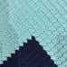 Hand Crocheted Baby Blanket Blue Ridge Mountains 40x30