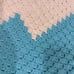 Hand Crocheted Baby Blanket Blue Ridge Mountains 40x30