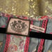 Vintage 2000s Juicy Couture Floral Pink Blue Gray Mini Dress Silk Size 6