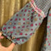 Vintage 2000s Juicy Couture Floral Pink Blue Gray Mini Dress Silk Size 6