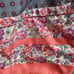 Vintage 2000s Juicy Couture Floral Pink Blue Gray Mini Dress Silk Size 6