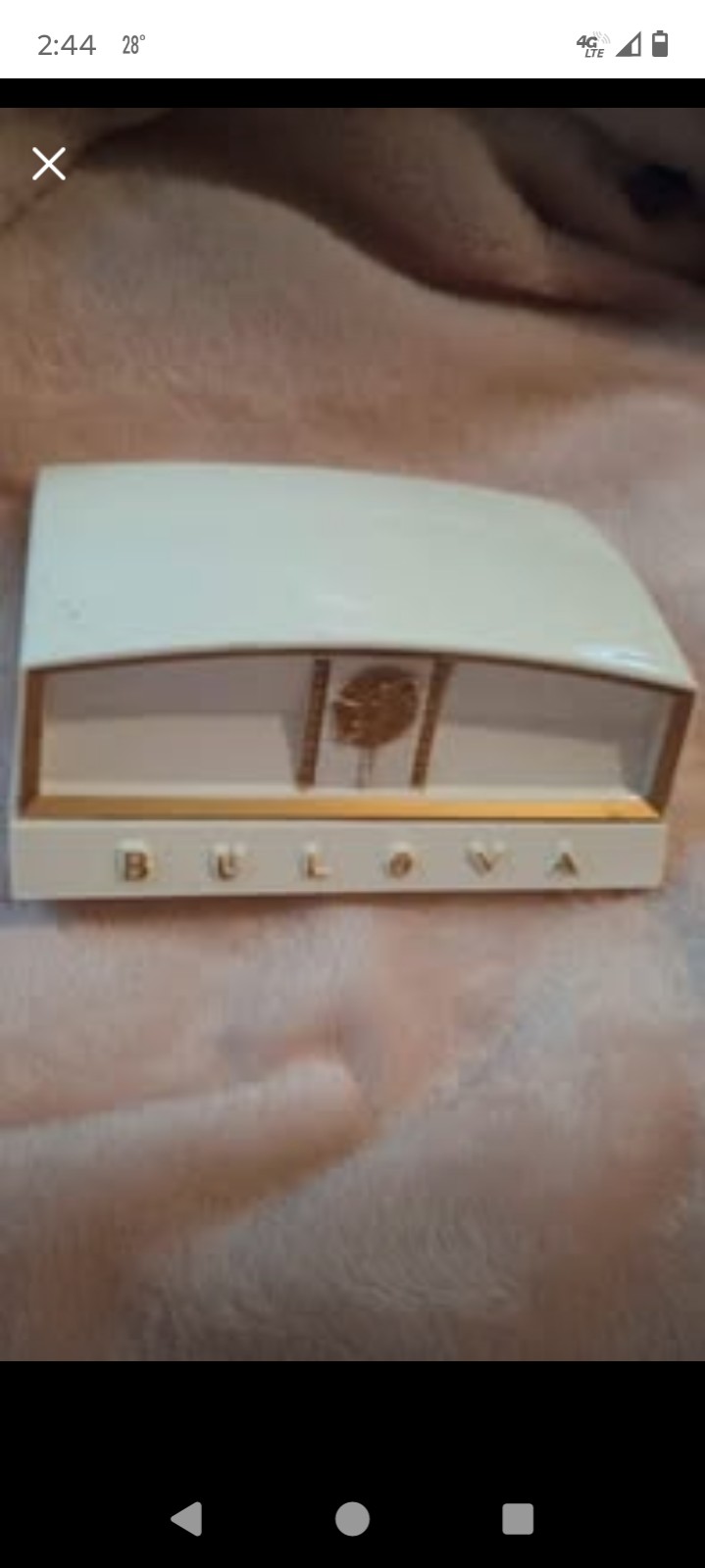 Vintage ladies Bulova wrist watch with case