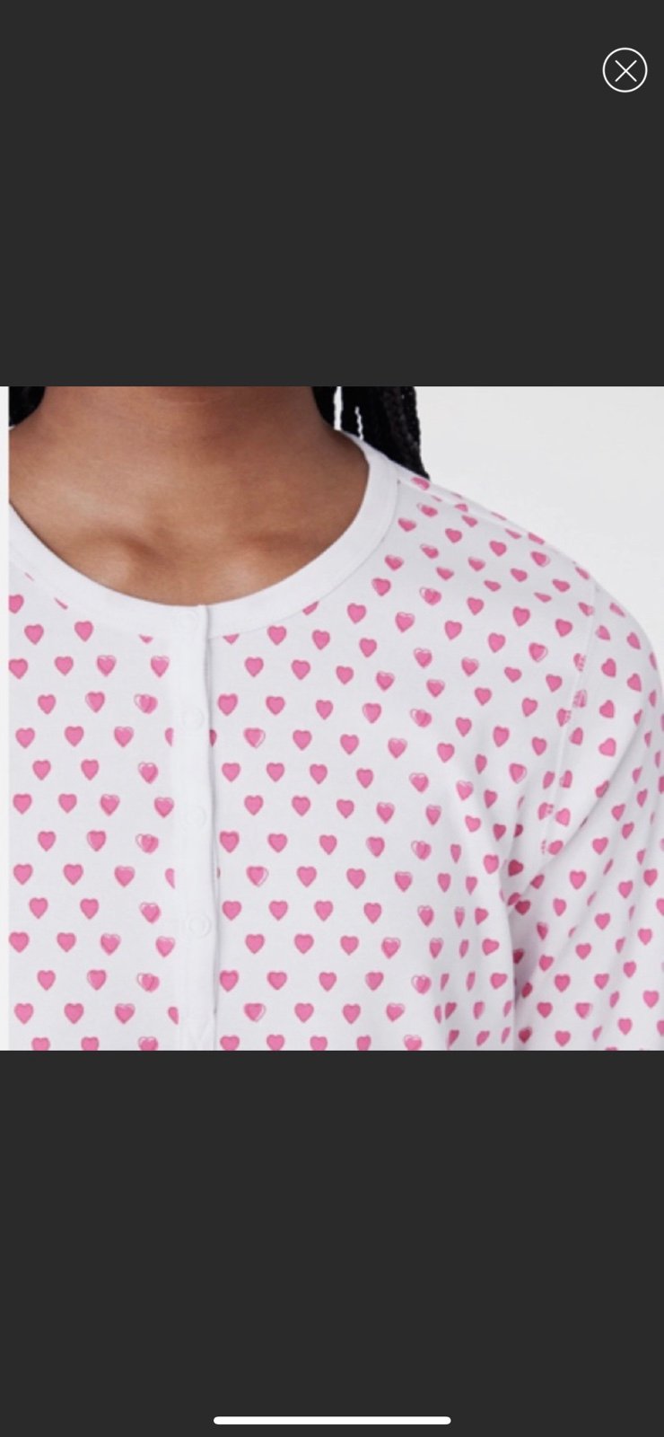 roller rabbit pink hearts top