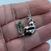 Panda Bear Sterling Silver CZ Necklace