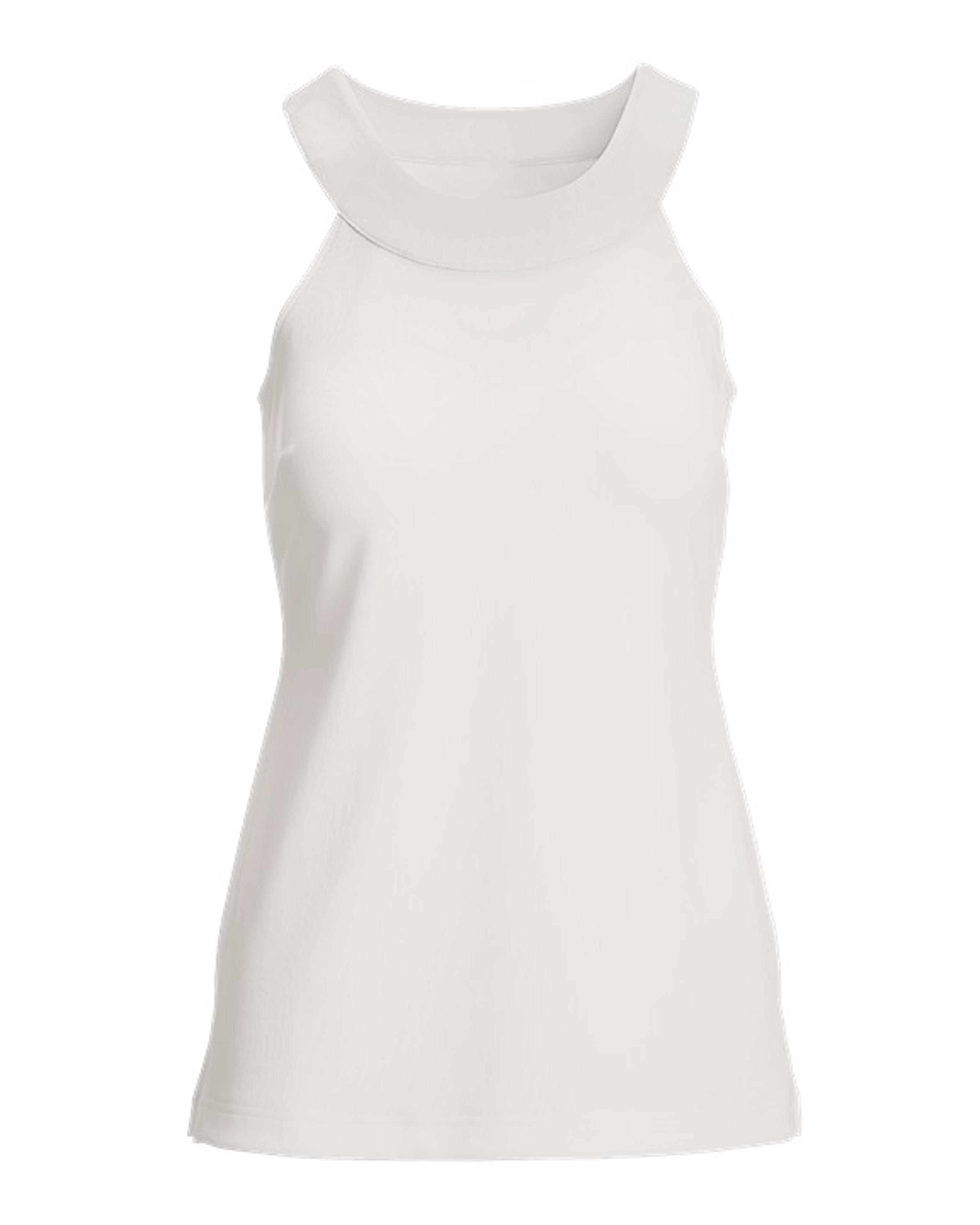 BOSTON PROPER Beyond Travel Halter Tunic Top Ivory Coast Large~NEW~