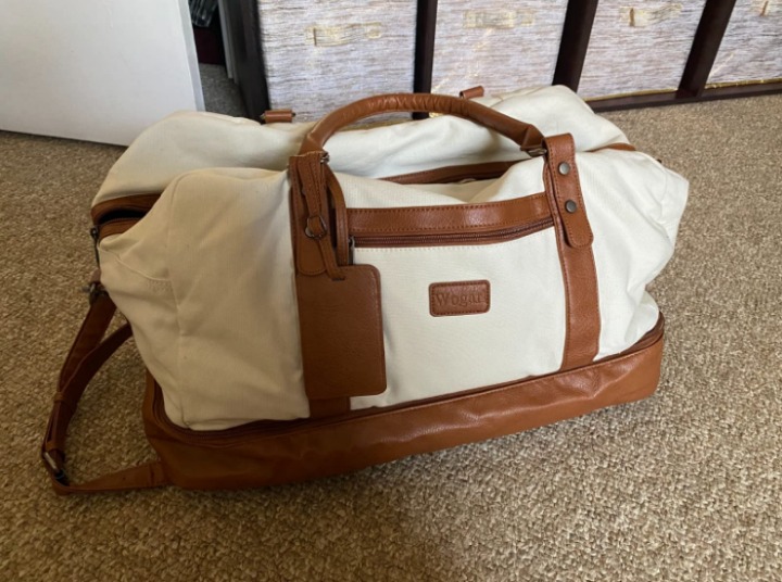 4PCS Weekender Bags for Women Large Overnight Bag Weekend Travel Duffel Bag