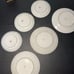 Japanese Antique 1900 6 Plates Saucers Meiji Satsuma Moriage Dragonware Immortal