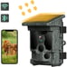 Trail Camera Solar Powered 46MP 4K Native 30FPS, WiFi Bluetooth Hunting