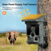 Trail Camera Solar Powered 46MP 4K Native 30FPS, WiFi Bluetooth Hunting