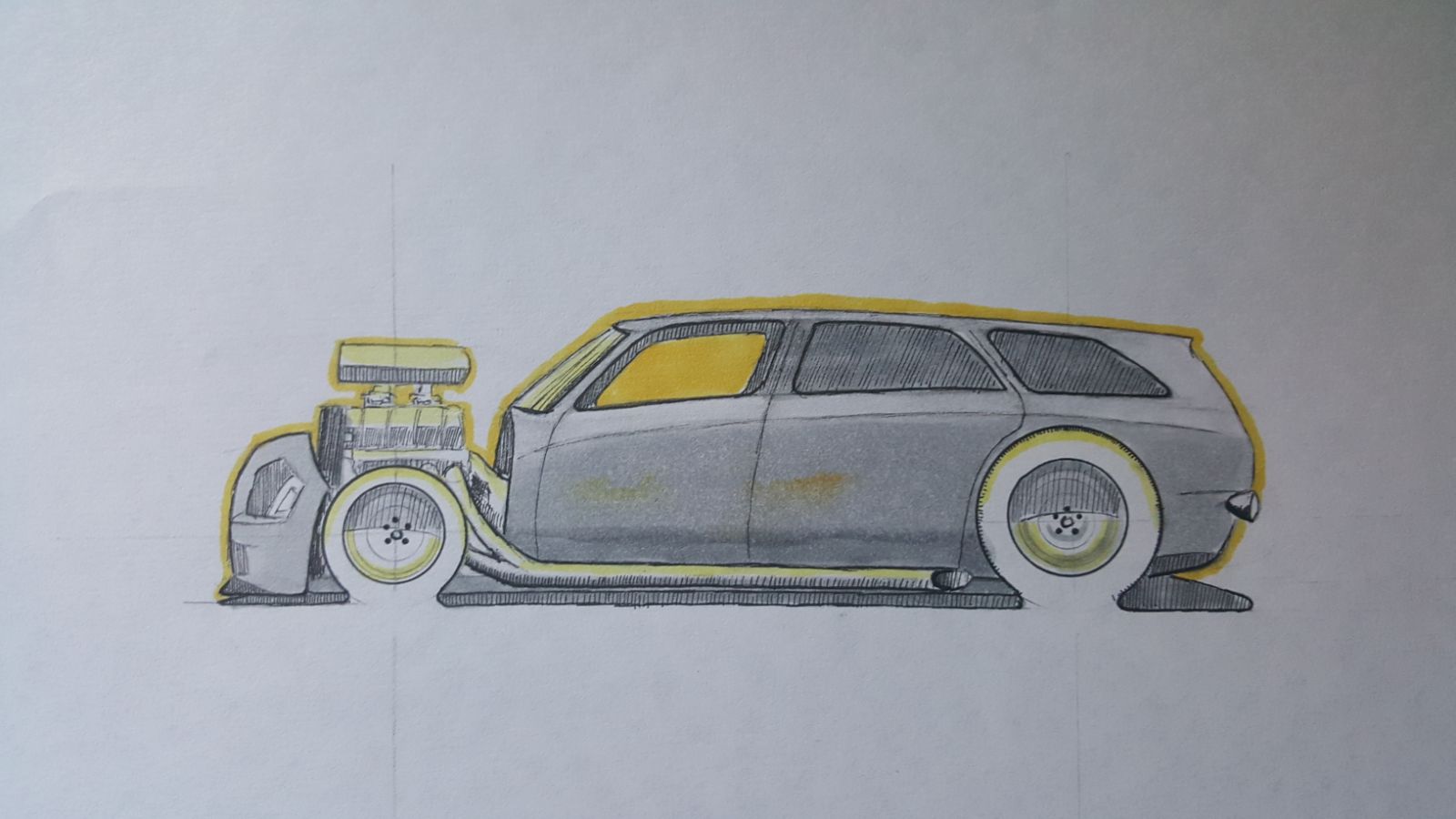 Dodge Magnum Drawing