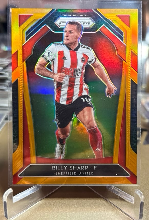 Billy Sharp 2020-21 Prizm EPL Orange 5/25 SSP Sheffield United