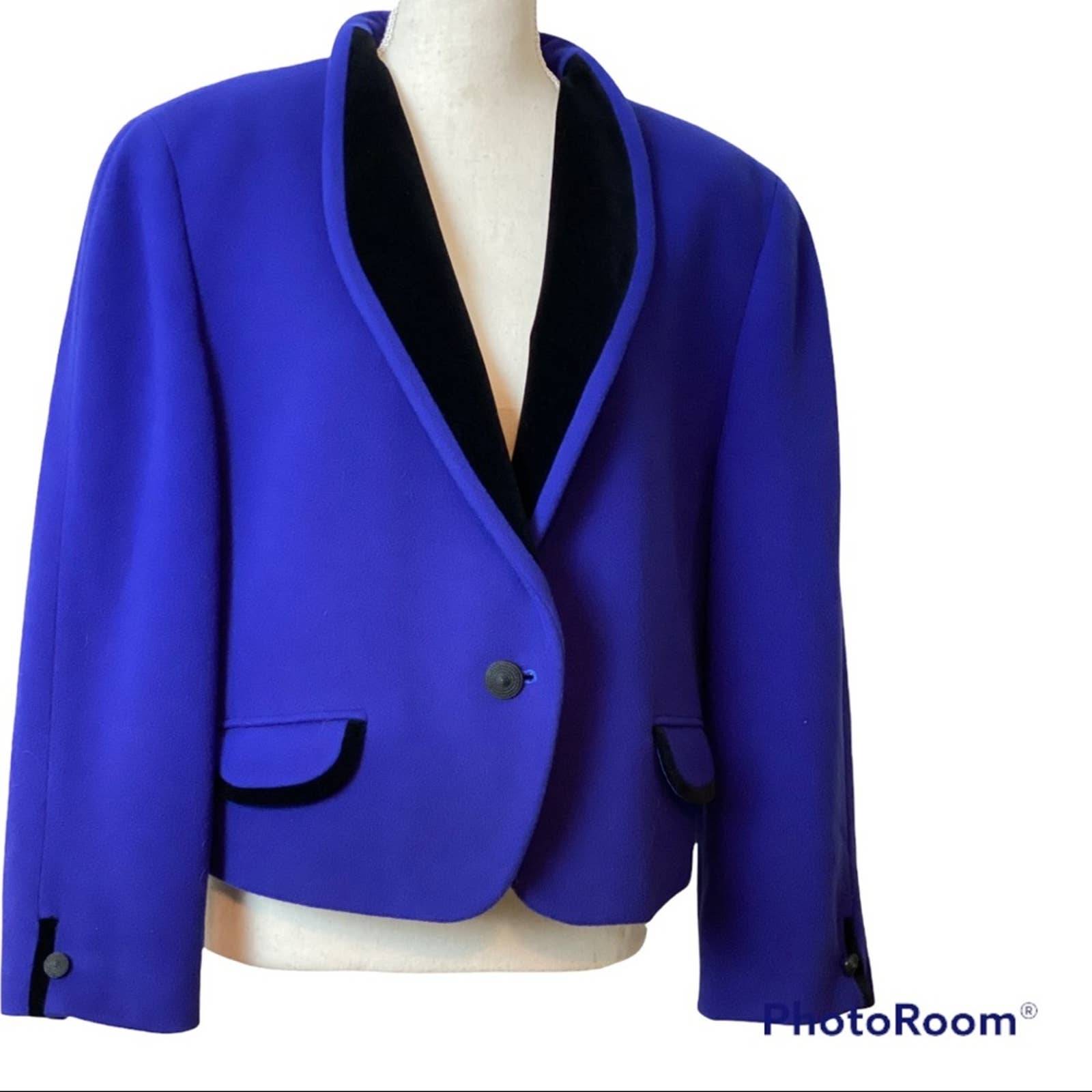 BASLER VINTAGE WOOL CASHMERE JACKET, SIZE 10
