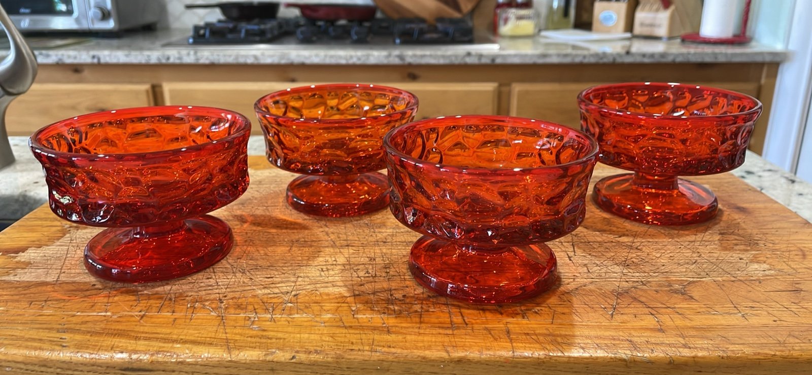 VTG Fostoria Pebble Beach dessert cups