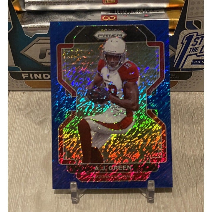 2021 PANINI PRIZM FOTL BLUE SHIMMER /25 A.J. AJ GREEN #74 BENGALS CARDINALS RARE