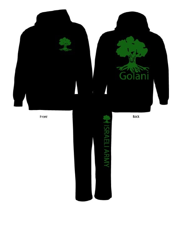 Israel Army hoodie& sweatpants GOLANI IDF Israeli Defense force military outfit