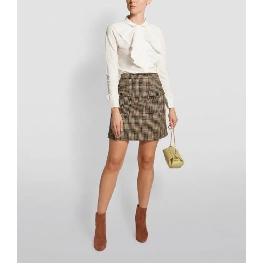 CLAUDIE PIERLOT Check Mini Skirt