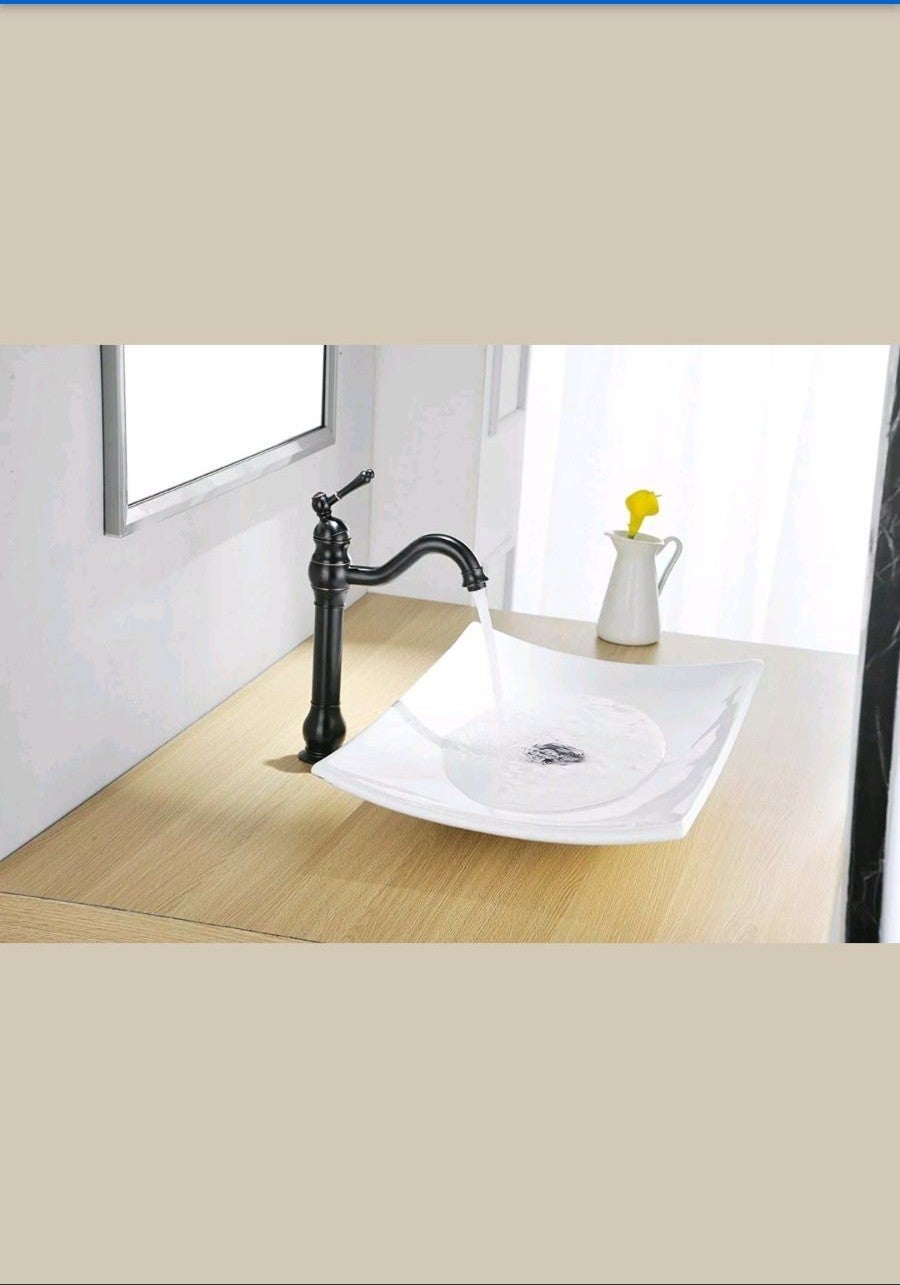 Tall oil Rubbed Bronze Bathroom Faucet
